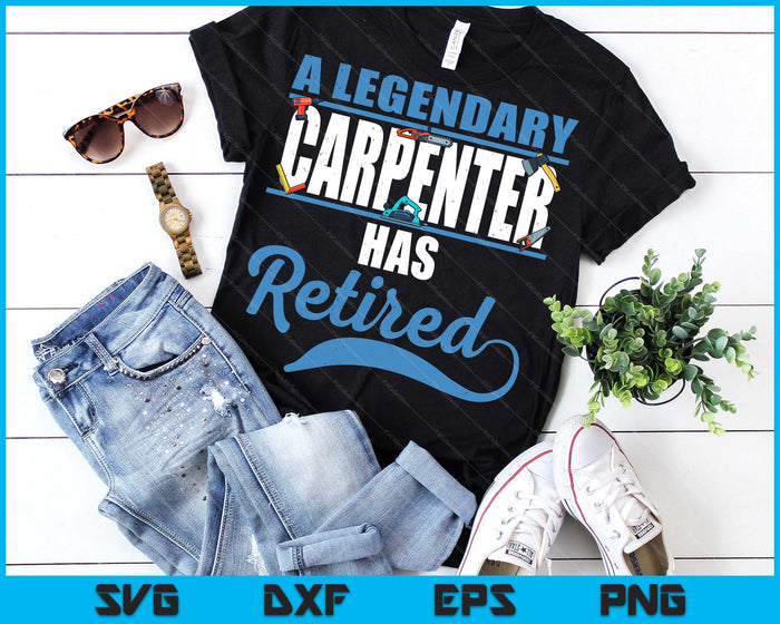 Retired Carpenter Retirement SVG PNG Digital Printable Files