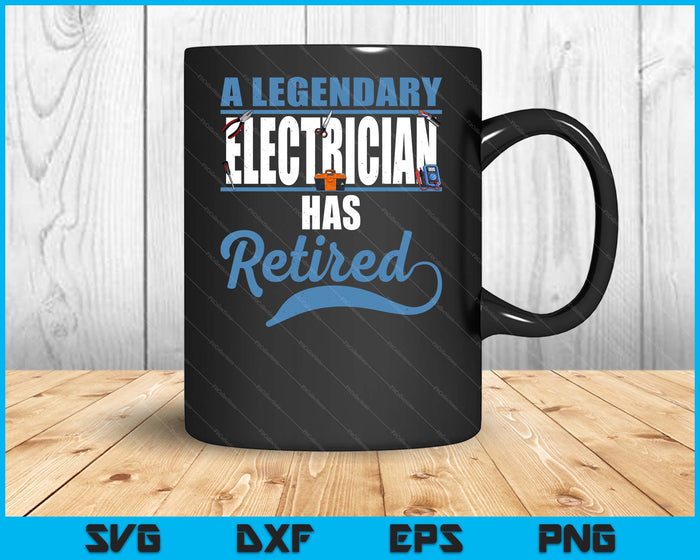 Retired Electrician Retirement SVG PNG Digital Printable Files