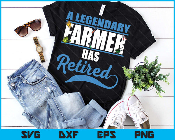 Retired Farmer Retirement SVG PNG Digital Printable Files