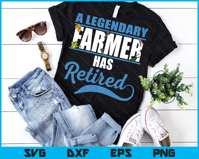 Retired Farmer Retirement SVG PNG Digital Printable Files