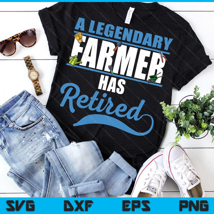 Retired Farmer Retirement SVG PNG Digital Printable Files