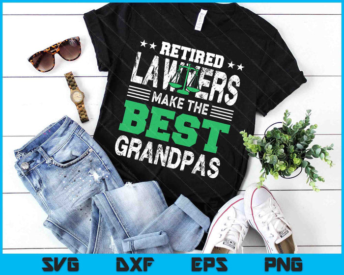 Retired Lawyers Grandpa T Shirt Attorney Retirement SVG PNG Digital Printable Files