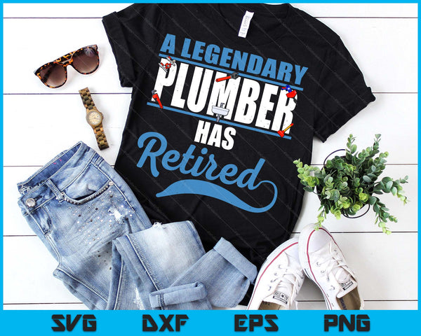 Retired Plumber Retirement SVG PNG Digital Printable Files