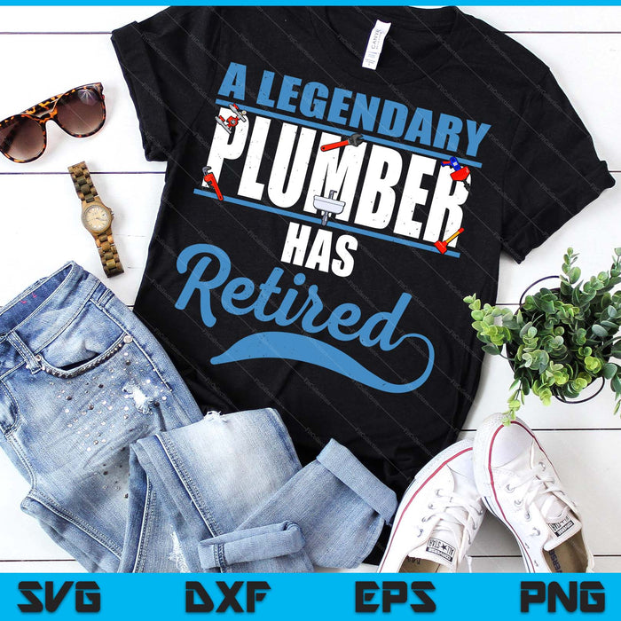 Retired Plumber Retirement SVG PNG Digital Printable Files