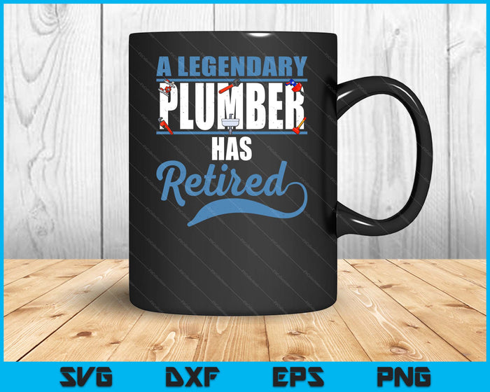Retired Plumber Retirement SVG PNG Digital Printable Files