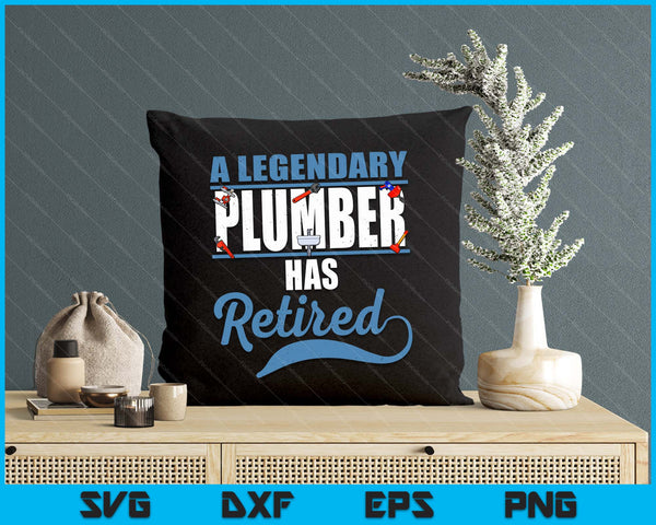 Retired Plumber Retirement SVG PNG Digital Printable Files