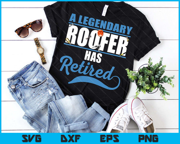 Retired Roofer Retirement SVG PNG Digital Printable Files