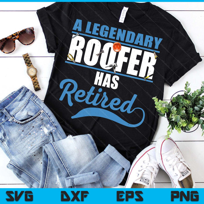 Retired Roofer Retirement SVG PNG Digital Printable Files