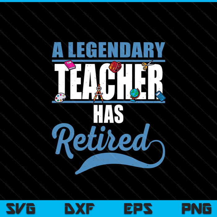 Retired teacher retirement SVG cut file