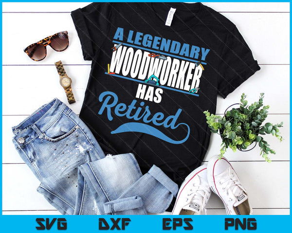 Retired Woodworker Retirement SVG PNG Digital Printable Files