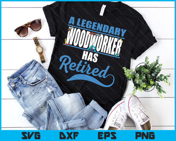 Retired Woodworker Retirement SVG PNG Digital Printable Files