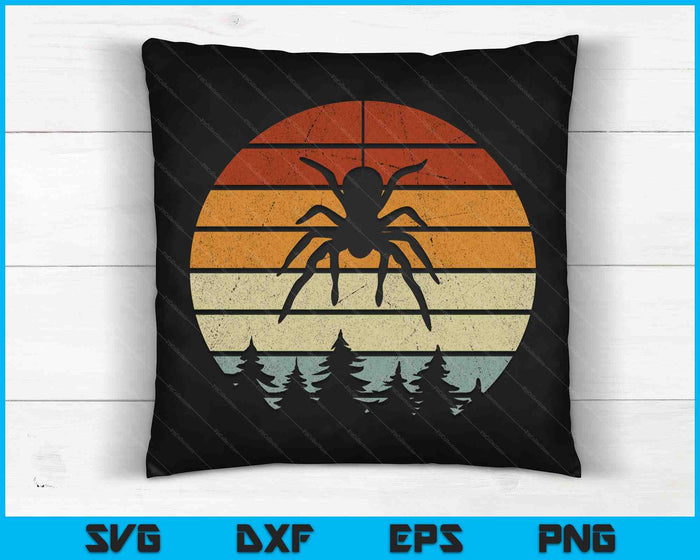 Retro Arachnid Tarantula Spider SVG PNG digitale afdrukbare bestanden