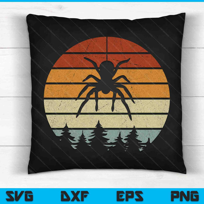 Retro Arachnid Tarantula Spider SVG PNG digitale afdrukbare bestanden