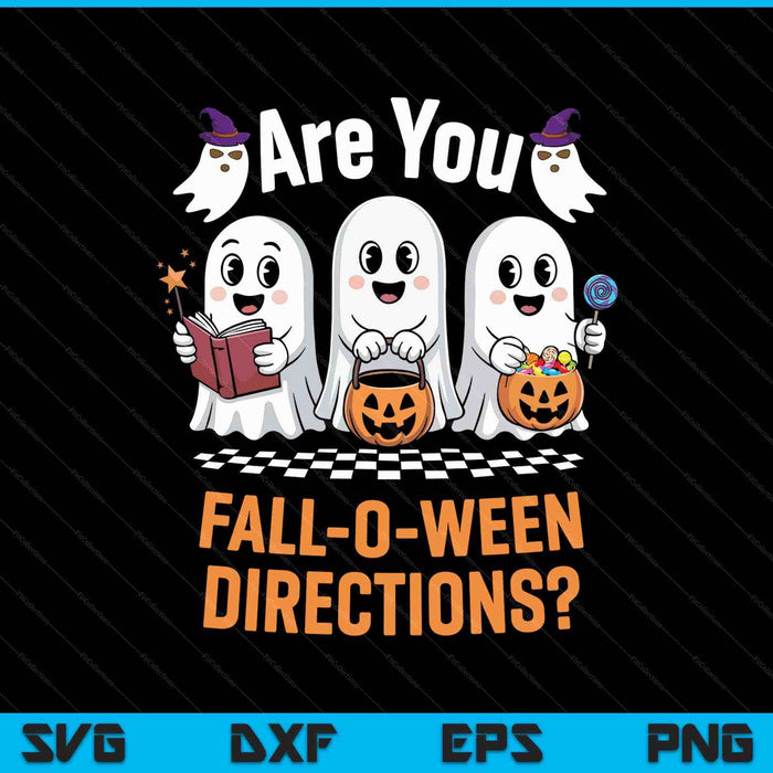 Retro Are You Fall O Ween Directions Funny Teacher Halloween SVG PNG Digital Printable Files