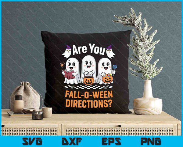 Retro Are You Fall O Ween Directions Funny Teacher Halloween SVG PNG Digital Printable Files