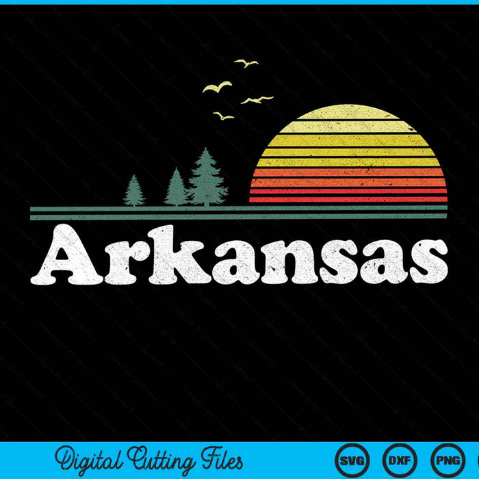 Retro Arkansas State Park AR Home SVG PNG snijden afdrukbare bestanden