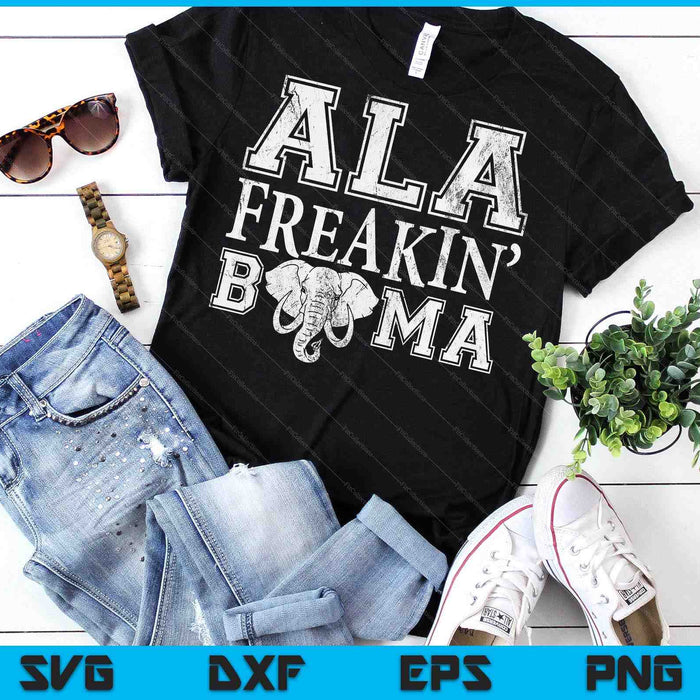 Retro Bama Vintage Alabama Ala Freakin Bama Alabama SVG PNG Digital Printable Files