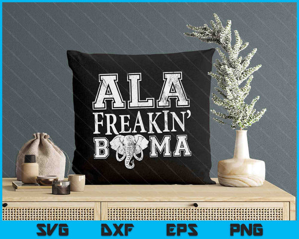 Retro Bama Vintage Alabama Ala Freakin Bama Alabama SVG PNG Digital Printable Files