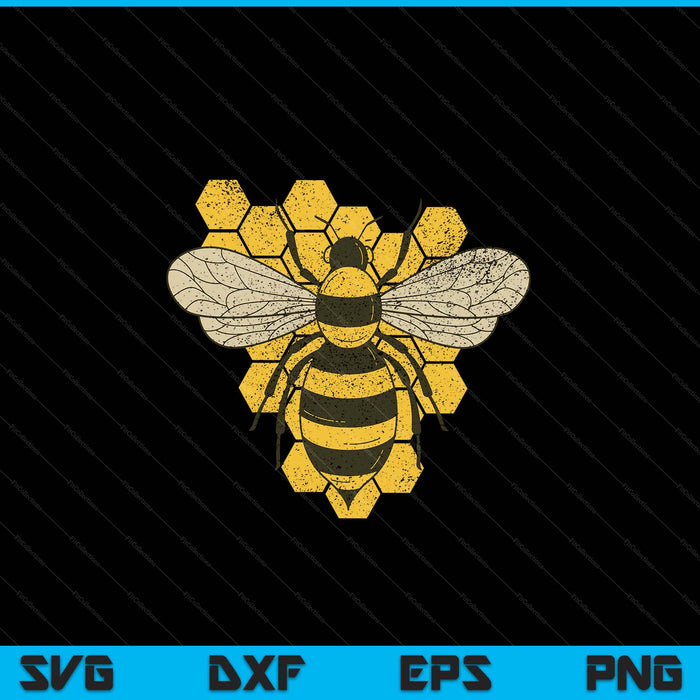 Retro beekeeper beekeeping bumblebee vintage save the bees SVG cut file