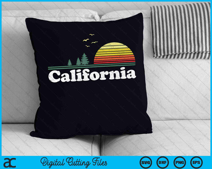 Retro California State Park CA Home SVG PNG snijden afdrukbare bestanden