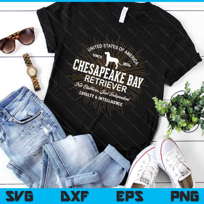 Retro Chesapeake Bay Retriever Vintage SVG PNG Digital Printable Files