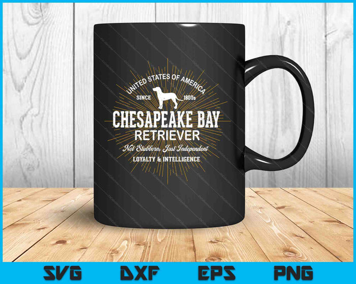 Retro Chesapeake Bay Retriever Vintage SVG PNG Digital Printable Files