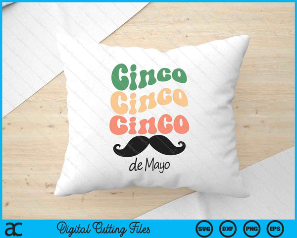 Retro Cinco De Mayo SVG PNG Digital Printable Files