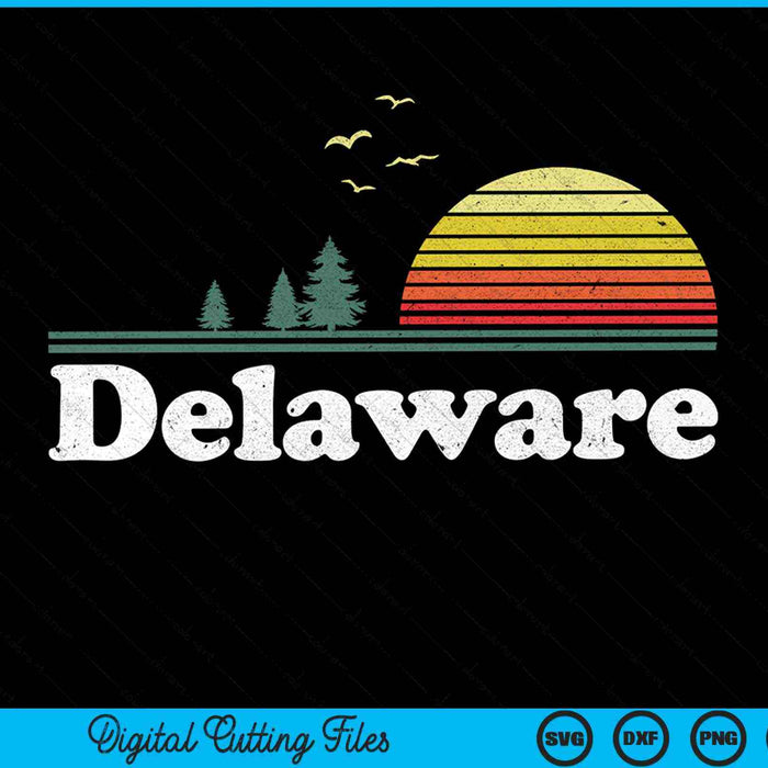 Retro Delaware State Park DE Home SVG PNG snijden afdrukbare bestanden