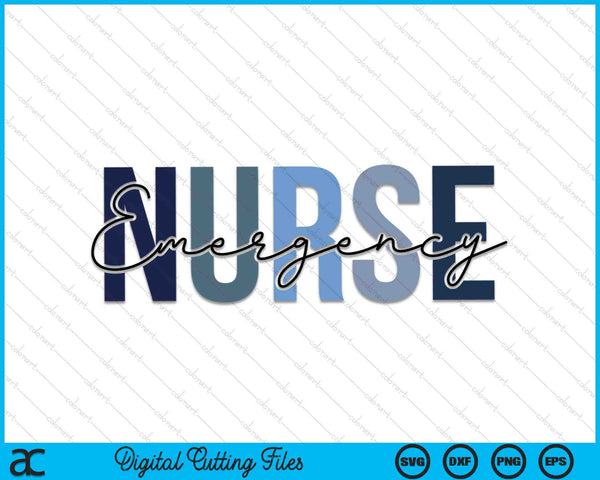 Retro Emergency Nurse SVG PNG Digital Cutting Files