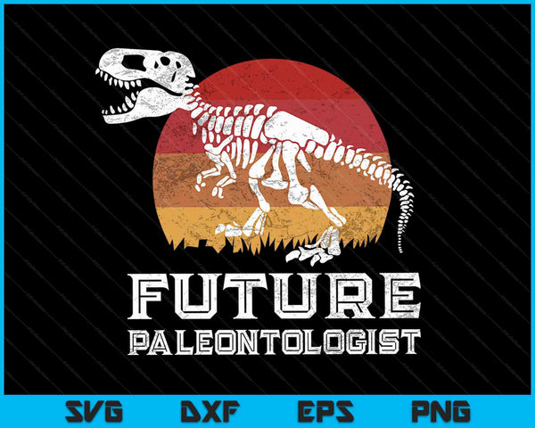 Retro Future Paleontologist T-Rex Dinosaur Fossil boys girls SVG PNG Digital Cutting Files