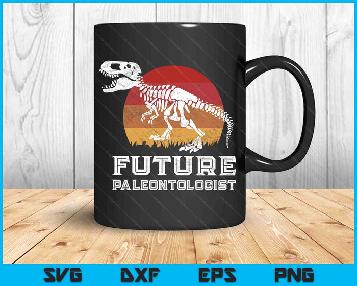 Retro Future Paleontologist T-Rex Dinosaur Fossil boys girls SVG PNG Digital Cutting Files