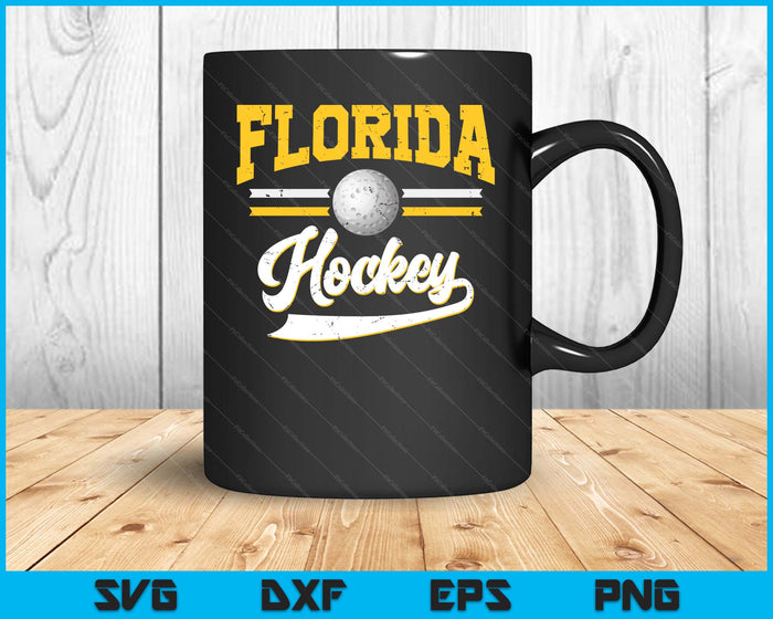 Retro Game Day Vintage Florida Hockey SVG PNG Digital Cutting Files