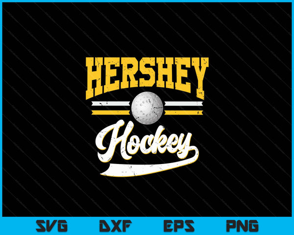 Retro Game Day Vintage Hershey Hockey SVG PNG Digital Cutting Files