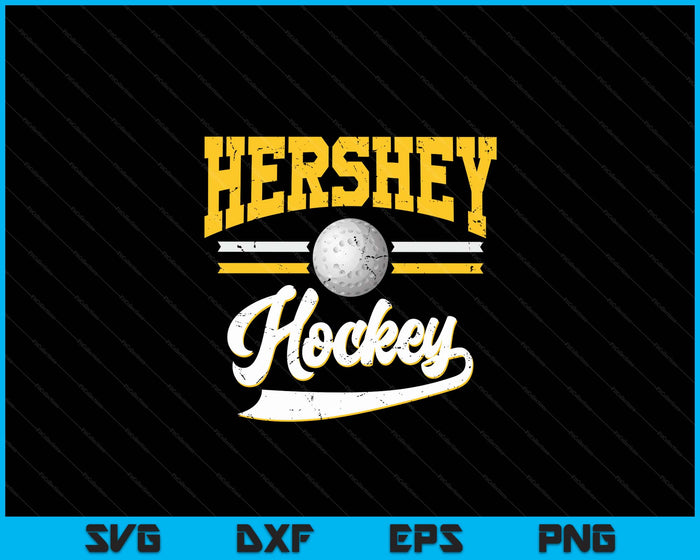 Retro Game Day Vintage Hershey Hockey SVG PNG Digital Cutting Files