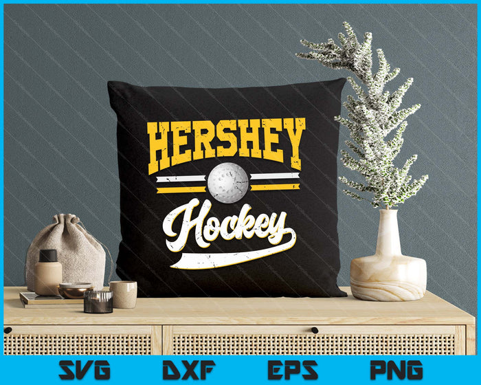 Retro Game Day Vintage Hershey Hockey SVG PNG Digital Cutting Files