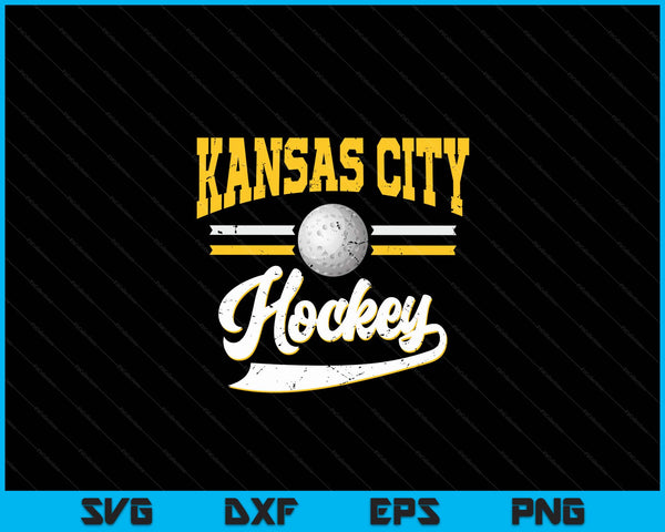 Retro Game Day Vintage  Kansas City Hockey SVG PNG Digital Cutting Files