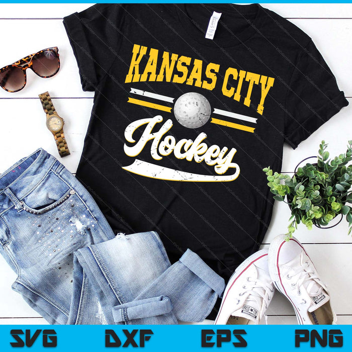 Retro Game Day Vintage  Kansas City Hockey SVG PNG Digital Cutting Files