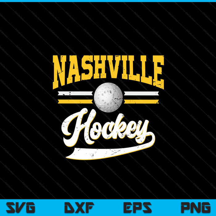 Retro Game Day Vintage Nashville Hockey SVG PNG Digital Cutting Files