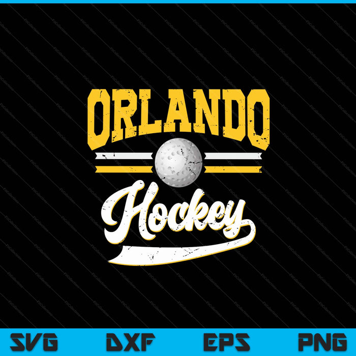 Retro game day vintage Orlando hockey SVG PNG cut file for Cricut