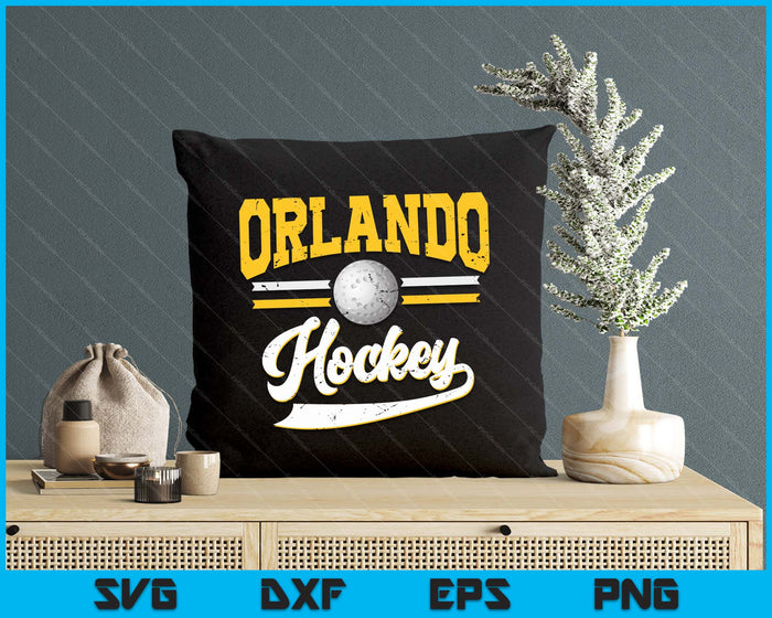 Retro Game Day Vintage Orlando Hockey SVG PNG Digital Cutting Files