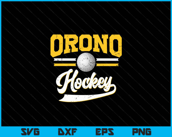 Retro Game Day Vintage Orono Hockey SVG PNG Digital Cutting Files