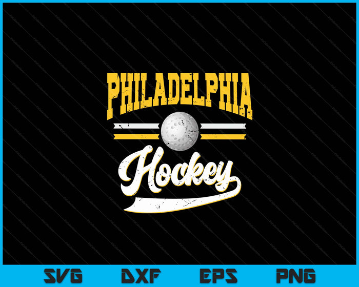 Retro Game Day Vintage Philadelphia Hockey SVG PNG Digital Cutting Files