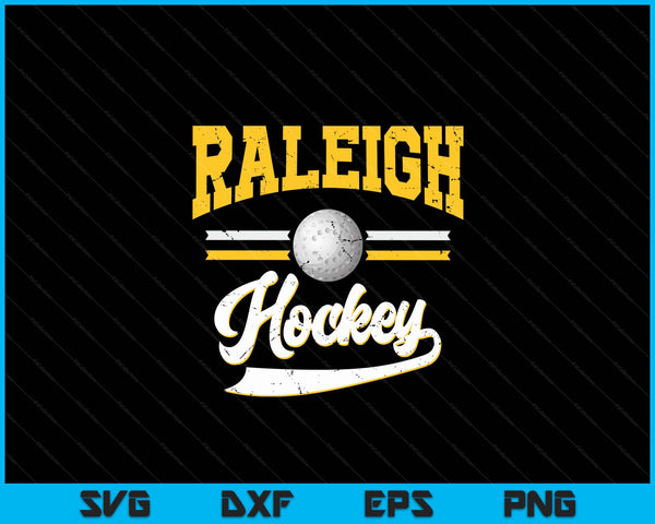 Retro Game Day Vintage Raleigh Hockey SVG PNG Digital Cutting Files