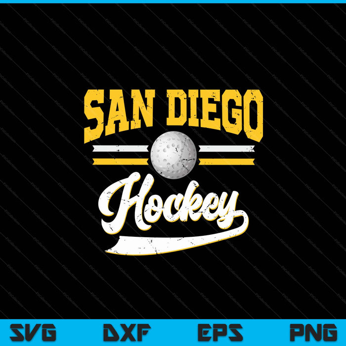 Retro game day vintage San Diego hockey SVG PNG cut file for Cricut
