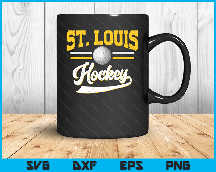 Retro Game Day Vintage St. Louis Hockey SVG PNG Digital Cutting Files