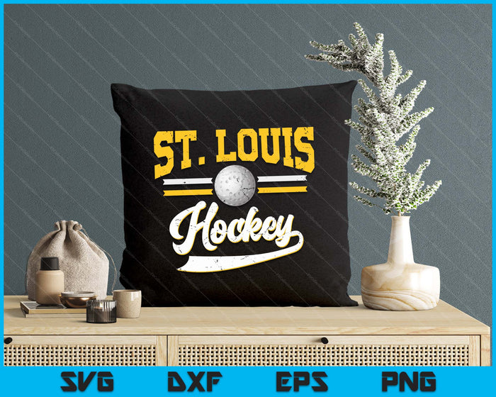 Retro Game Day Vintage St. Louis Hockey SVG PNG Digital Cutting Files