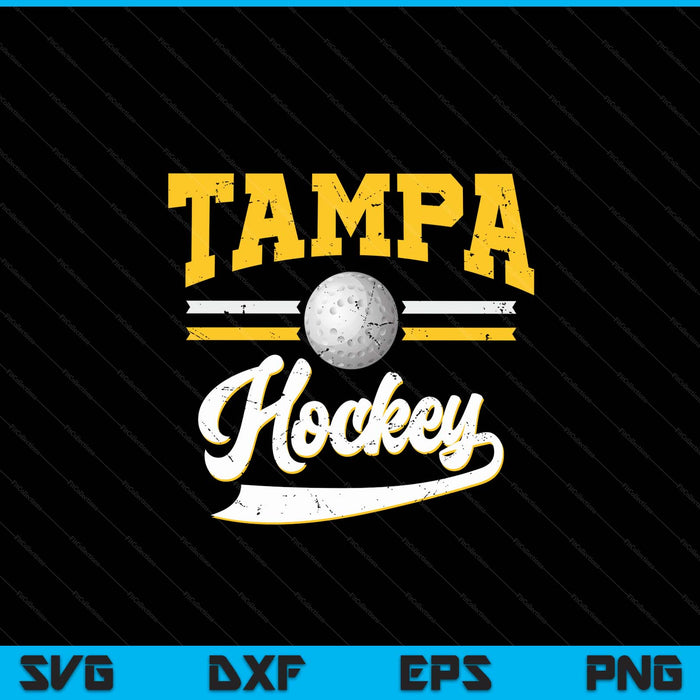 Retro game day vintage Tampa hockey SVG cut file