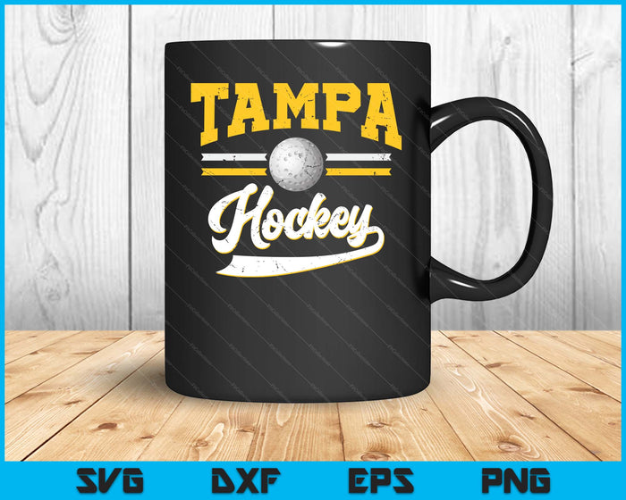 Retro Game Day Vintage Tampa Hockey SVG PNG Digital Cutting Files