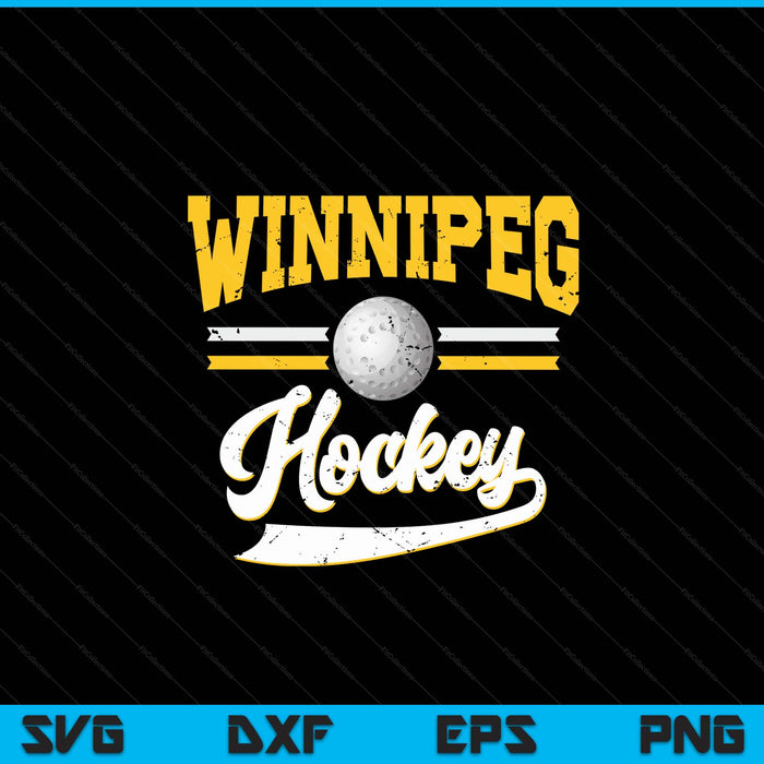Retro game day vintage winnipeg hockey SVG PNG cut file for Cricut