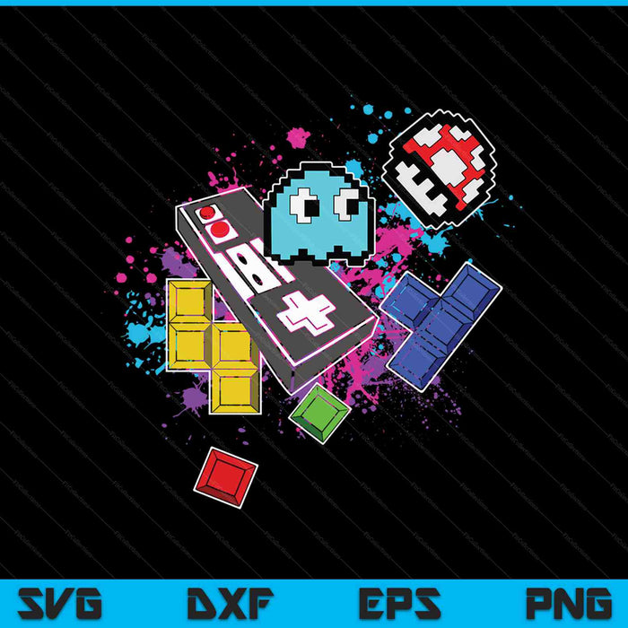 Retro Gamer So Verbringte ich Meine Kindheit SVG PNG Digital Cutting Files